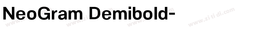 NeoGram Demibold字体转换